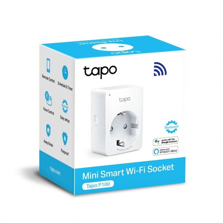 Imagine Priza Wi-Fi inteligenta programabila, TP-LINK Tapo P100